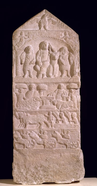 Votive Stela Dedicated to Saturn, the Boglio Stela, 3rd-4th Century by Roman